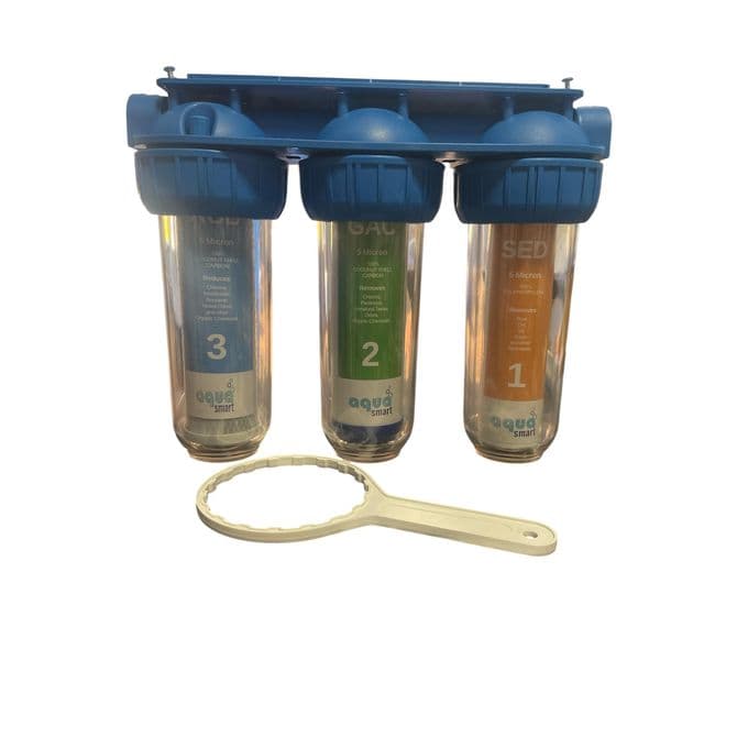 Station de pré-filtration Trio 10" ¾